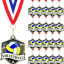 10/20 /30/40 Pcs Award Medals Bulk Sports Medals with Neck Ribbons 2.4 Inch Winner Award Trophy Prize Gift for Sports Themed Party Favors Tournaments School Match