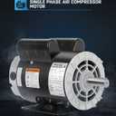 5HP Air Compressor Motor 230V 3450 RPM Single Phase 56HZ Frame ODP