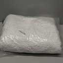 Smiry Luxury Chenille Bathroom Rugs 50x30, Extra Soft and Absorbent Shaggy Bath Mat, Machine Washable, Non-Slip Plush Carpet Runner for Tub, Shower, and Floor, Home Decor Accessories, White