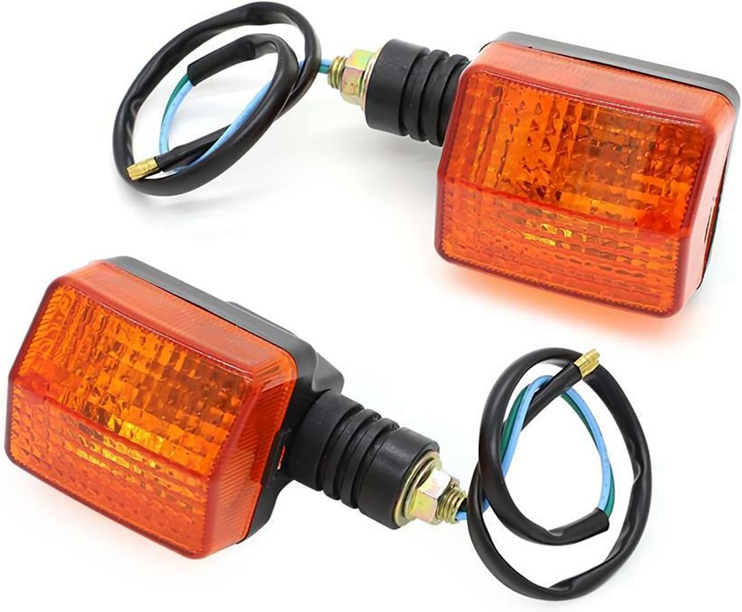 12V 8W Pair Motorcycle Rear Turn Signal Indicator Blinker Fits for Honda XL250R 1984-1987XL350R 1984-1985, NX125 1988-1990, Nighthawk 250 CB250 1992-2008, Reflex 200 TLR200 1986-198 7