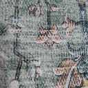 Area Rugs 6'x9' Washable Non-Slip, Floral Vintage Distress Print Pattern Medallion Carpet for Living Room Bedroom Dining Room, Brick Red Rust Neutral Brown Burnt Orange Green