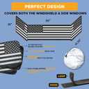 Semi Truck Sun Shade for Windshield and Side Window Retractable Sunshade Blocker Sun Rays | Keep Warm in Winter | New Material Effective for Big Rig Truck, RV Accessories