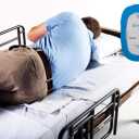 Patient Aid Bed Alarm with 10" x 30" Motion Sensor Pad and Wired Device with Rubber Casing, Ring Sound and Mounting Options, AC Adapter and Battery Powered Wandering and Fall Prevention for Elderly