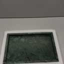 Marble Bathroom Tray for Countertop & Home Decor, Natural Decorative Marble Tray for Jewelry & Perfume Organizer, Luxury Stone Vanity Trays for Dresser, Kitchen Counter, 12" x 8", Green