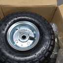 AR-PRO (4 Pack) 10" Pneumatic Tire and Wheel, 4.10/3.50-4, 5/8" Bore, Set of 4