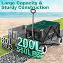 SUNNYFEEL 550LBS Beach Wagon with Big Wheels for Sand - 200L Heavy Duty
Beach Cart with 9" Balloon Wheels, Wagon Cart Foldable with Adjustable Handle & All-Terrain Tires for Camping, Garden