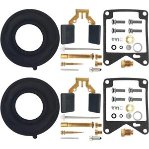 2-Pack Carburetor Rebuild Kits Carb Repair Kit with Diaphragm Float Replacement for Yamaha Virago 750 XV750 1981 1982 1983