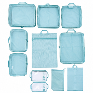 11 pcs Assorted Travel Bags, Blue