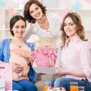 7Pcs Girl Clothes Wood Baby Closet Dividers Lovely Pink Hanging Closet Organizer Newborn to 24 Month Infant Wardrobe Organizer for Home Nursery Baby Shower