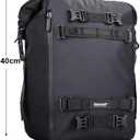Rhinowalk Motorcycle Tail Bag 20L Motor Travel Luggage Waterproof Motorbike Rear Rack Trunk Storage Bag - Black