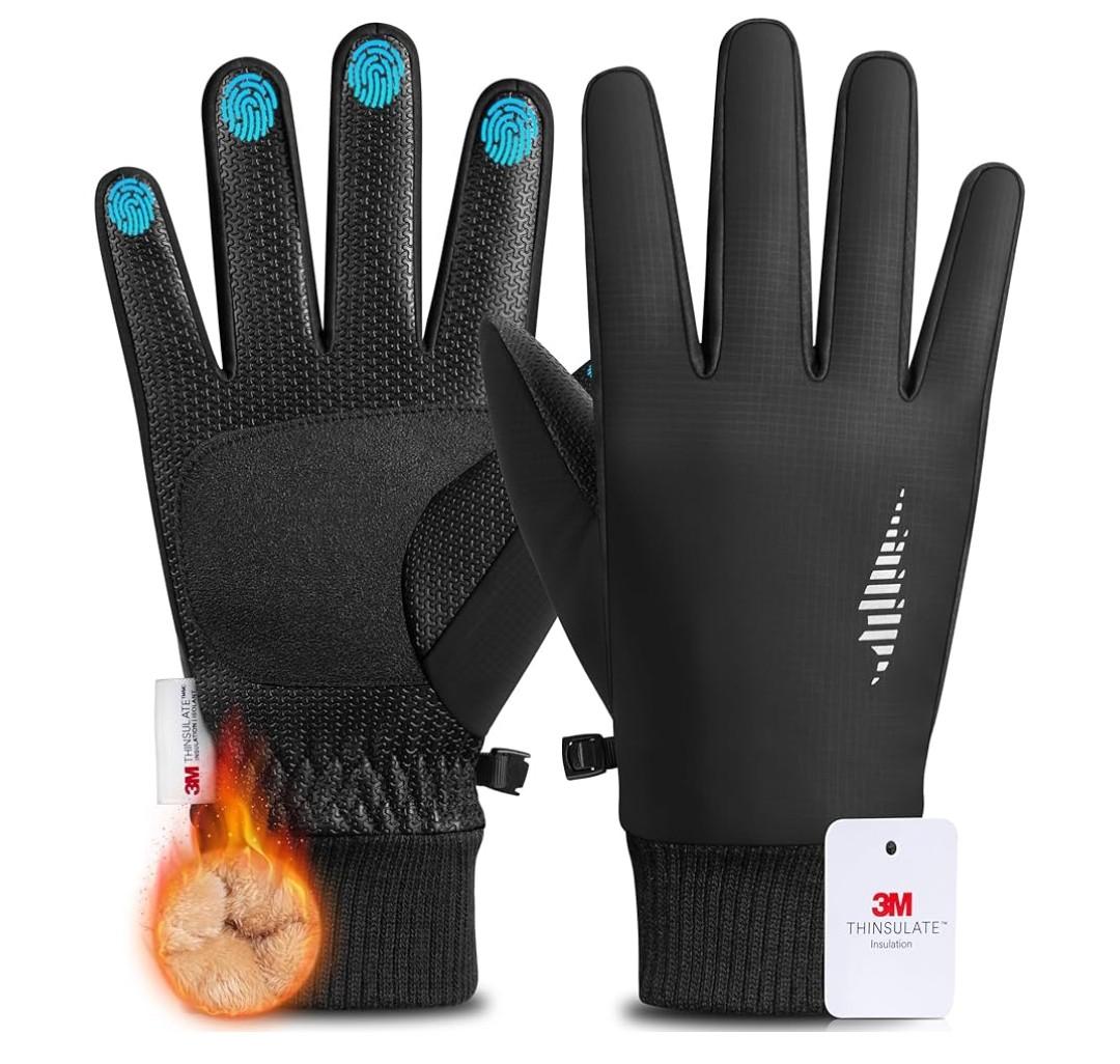 rivmount Winter Gloves 3M Warm Cold Weather Ski Snow for Men Women, Thermal Waterproof Touchscreen Windproof, Suitable for Running, Driving, Cycling, Hiking, Outdoor Sports, Daily Work L