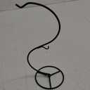 13 Inch Unique Ornament Display Stand, Black Metal Ornament Hanger Stand, S-type Two Hooks for Hanging Glass Globe(5inch), Christmas Ornament, Air Plant Terrarium, Witch Ball, Home Wedding Decoration (1, 13.8x5"Black)