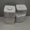 Ankou Airtight Food Storage Container Sets with Lids 6Pcs Pop Containers for Kitchen Pantry Organization BPA-Free Stackable Kitchen Storage Containers for Cereal Flour Sugar (0.5, 1.2, 1.8qt)*2