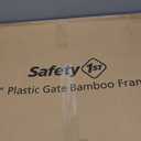 Safety 1st Bamboo Baby Gate for Doorways, No Drill Easy Install, Dog Gates, Fits 28"-42", 24" High, Bamboo and Black