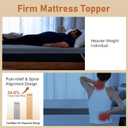 Extra Firm Mattress Topper Twin: 3 Inch High Density Memory Foam for Back Pain, Extra Support Breathable Mattress Pad, Bamboo Cooling Washable Non-Slip Cover, CertiPUR-US & Oeko-Tex Certified 75x38