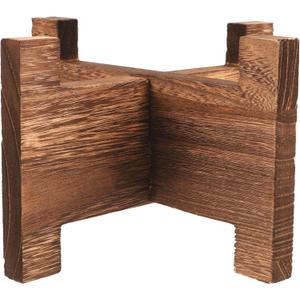Unomor Wood Drink Dispenser Holder and Plant Stand - Sturdy Floor Stand for Indoor Use, Fits 1-5 Gallon Water Bottles, Compatible with Various Plant Pots