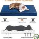 WNPETHOME Orthopedic Dog Bed for Crate, Waterproof Extra Large Dogs Bed with Removable Washable Cover, Multi-Needle Quilting Dogs Crate Beds