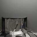 Outdoor Heated Cat House in Winter,Extremely Insulated & Weatherproof,Elevated Feral Cat Shelter with Waterproof Eaves & Escape Door for Outside Stray Barn Cat (Dark Grey,L) (25.6"L x 16.5"W x 18.5"H)