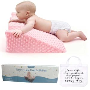 Nursing Reflux Prop for Infant,Baby Colic & Gas Relief,Memory Foam Nursery Support with Reusable Bag & Colorbox [Upgrade],Baby Tummy Time Prop for Neck and Shoulder Strength Growth, Baby Product Gift