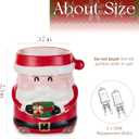 Candeldo Christmas Wax Melt Warmer: Candle Warmer for Scented Wax Cute Electric Fragrance Burner Santa Claus Decor Christmas Birthday Gift for Women