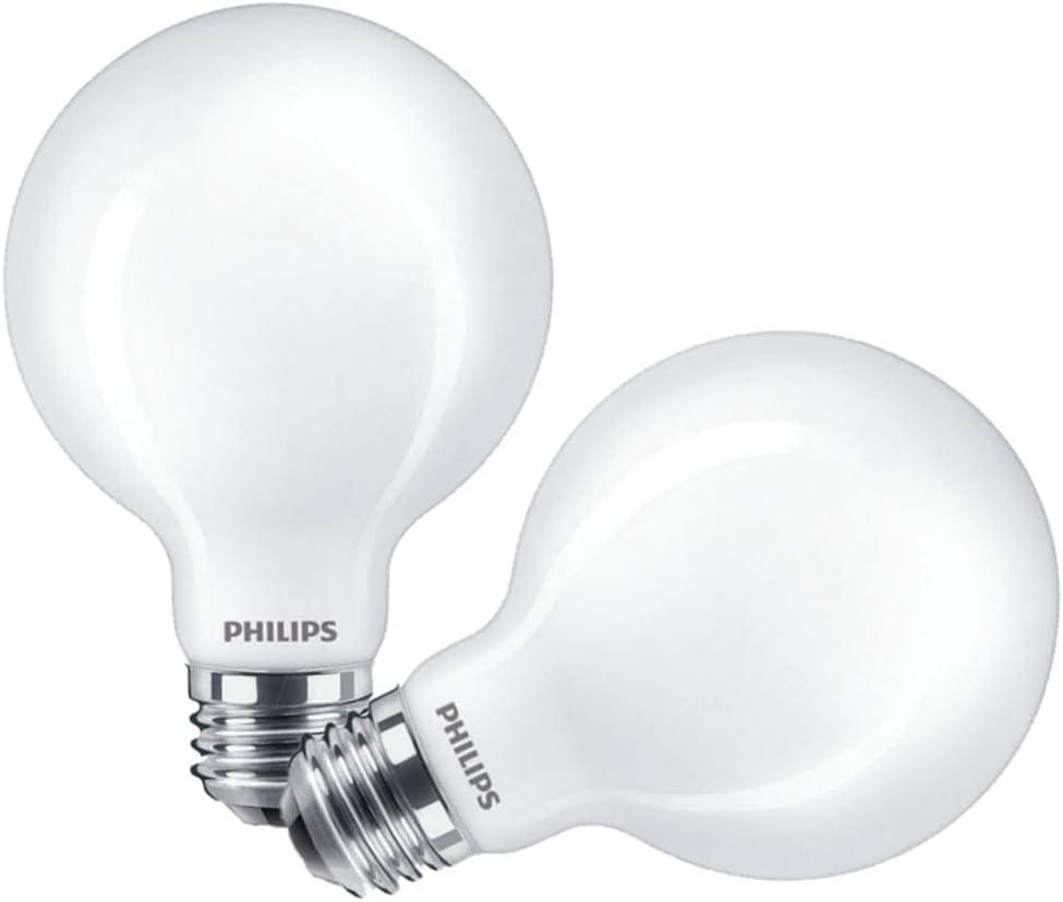 Philips 565000-5G25/PER/UD/FR/G/E26/WGD 4/2PFT20 G25 Globe LED Light Bulb
