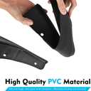 2 PCS Mud Flaps, 8.27 12.60 Inches Mud Guards, Flexible Front & Rear Mudflaps Protection Shield, Universal for Car, Truck, SUV (Black)