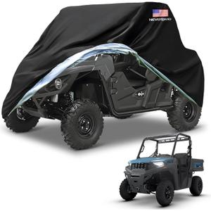 NEVERLAND UTV Covers Heavy Duty, 300D UTV Cover 2-3 Seater All-Weather Protection, Side by Side Cover Waterproof Outdoor Compatible with Honda Pioneer Polaris Ranger 114"x 65"x 73" (American Flag)