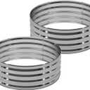 DIIYIV 2Pack 4x4x1ft Galvanized Raised Garden Bed, Planter Raised Garden Beds Outdoor, Round Clearance Raised Garden Beds for Gardening Vegetables