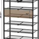 Shoe Rack, 6-Tier Metal Shoe Organizer, Tall Shoe Rack for Closet,entryway,Garage, with Adjustable Flat or Angled Shelves, Holds 18-24 Pairs,Shoes that can accommodate The Whole Family.