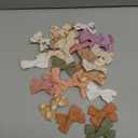 Niceye Baby Hair Clips - 24 Pcs Fully Lined Hair Bow Clips for Fine Hair Cotton Tiny Hair Barrettes for Infants, Toddlers, and Little Girls (White)