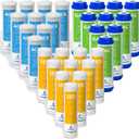 Express Water  5 Year Reverse Osmosis System Replacement Filter Set  30 Filters, Carbon GAC, ACB, Sediment SED Filters  10 inch Size Water Filters