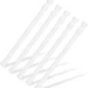 5 Pcs Tension Rod, OEH Short Tension Rod, No Drilling Small Tension Rods for Closet, Rustproof Spring Rod, Mini Thin Tension Rods for Cabinets, Cupboard, Wardrobe Bars, Bookcase, Black (10-15.7 inch)