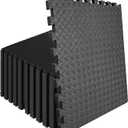 96 Sq Ft (24 Tiles) Interlocking Exercise Mats, EVA Foam Kids Play Mats for Home Gym, Yoga, Playroom, Non-Slip Flooring Tiles