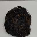 HUA Short Curly Human Hair Wigs for Black Women Glueless Bouncy Curly Short Pixie Wigs for Black Women Human Hair with Brown Highlights (1B/30)