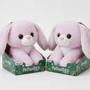 PETOOTIES 4IN PLUSH BUNNY, 2 PACK