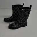 GOGO Classic Black Rainbow Polka Dot Rain/Snow Boots Women Size 8