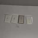 4-Pack Switch Plate Cover, Satin Nickel Decorative Light Switch Cover, Metal Toggle Wall Plates, Midsize