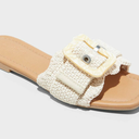 SWEET LIFE SANDAL WHITE WITH BUCKLE WOMENS SIZE 8