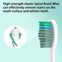 YMPBO 10 Pack Toothbrush Replacement Heads Compatible with TAO Clean Sonic Toothbrush Adults, Tooth Brush Head Toothbrush Heads Refill, Medium Bristles, Whitening