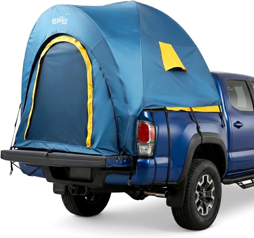Pickup Truck Tent for Camping 5.5-5.8FT Bed, PU2000mm Waterproof Truck Bed Tent with Rainfly, Comfortable and Roomy Pickup Bed Tent for 2 Person Car Camping, Full Size Short Bed