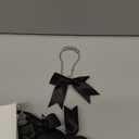 12 Pcs Black Bow Shower Curtain Hooks Cute Bow Knot Ribbon Curtain Hooks Decorative Shower Rings Hanger Bathroom Decor Bathroom Accessories for Room Nursery Art