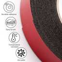 Strong Double Sided Tape Heavy Duty - 6 Pack 1 x 15 Flexible Double Sided Foam Tape for Automotive Use with Durable Adhesion, Applicable for Ceramic Tiles, Marble, Wood, Glass, Plastics, Metal