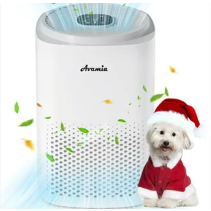 Avamia Air Purifier for Large Rooms up to 1100 Sq Ft, H14 HEPA Filter Air Purifiers for Bedroom with 360° Air Inlet, Compact Portable Cleaner for Pets, Smoke, Dust, Dander, Odor, Pollen