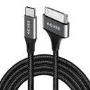 AGVEE 2 Pack 6.6ft USB-C to 30 Pin Cable Adapter for Old iPhone 4/4S iPad 1/2/3 iPod, Braided Metal Shell Type-C to 30Pin Adapter Charging Charger Data Cord, Dark Gray