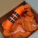 Sportneer Bike Lock: 5 Digit Combination High Security Anti Theft Bike Chain Lock - 3.2/3.6/4ft Heavy Duty Keyless Bicycle Lock for Bike, Motorcycle, Scooter, Door & Gate - 4/6mm Thick, Easy to Use (Orange)