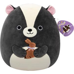 Squishmallows Original 12in Skyler The Skunk Holding Chocolate Bunny  Official Jazwares Plush (Medium-Sized)