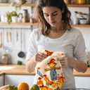 Fall Kitchen Towels Set of 2 - Fall Kitchen Dish Towels 18x26 Inch Microfiber Decorative Autumn Themed Towel for Thanksgiving Harvest, Absorbent Hand Towel with Hanging Loop, Straw Pumpkin