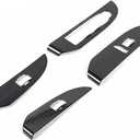 Window Lift Panel Decoration Cover Compatible for Suburban Compatible for Tahoe Compatible for Avalanche Compatible for Yukon Compatible for Sierra 2007-2013 Car Interior Accessories Stic (Black)