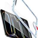 bersem Screen Protector Compatible with iPad Pro 13 Inch M5 2025 / M4 2024, Tempered Glass, Ultra Clear, Anti-Scratch, Case Friendly, EZ Kit, 1 Pack