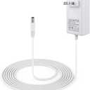 10 ft Power Cord for 4moms mamaRoo 4, 12V 3A Charger for RockaRoo Baby Swing, AC Adapter, White